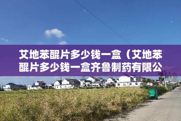 艾地**片多少钱一盒（艾地**片多少钱一盒齐鲁制药有限公司）