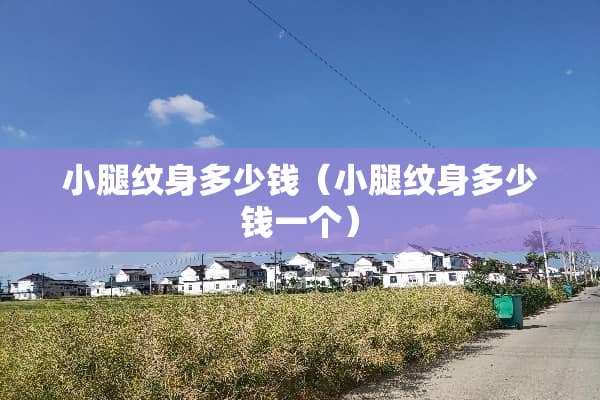 小腿纹身多少钱（小腿纹身多少钱一个）