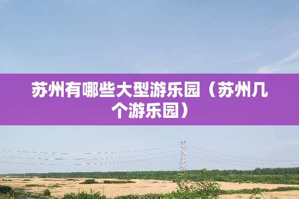 苏州有哪些大型游乐园（苏州几个游乐园）