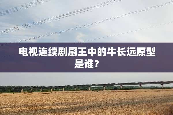 电视连续剧厨王中的牛长远原型是谁？