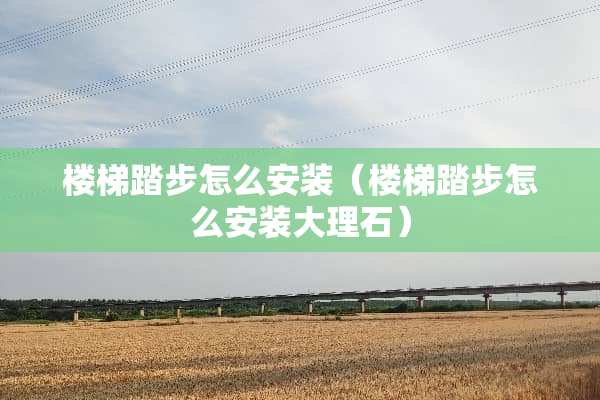 楼梯踏步怎么安装（楼梯踏步怎么安装大理石）