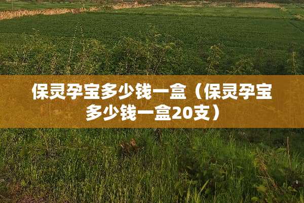 保灵孕宝多少钱一盒（保灵孕宝多少钱一盒20支）