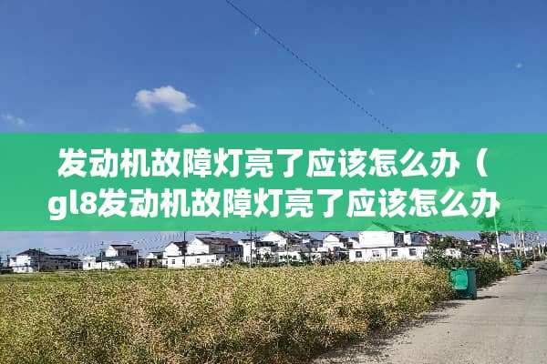 发动机故障灯亮了应该怎么办（gl8发动机故障灯亮了应该怎么办）