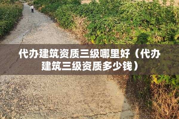 **建筑资质**哪里好（**建筑**资质多少钱）