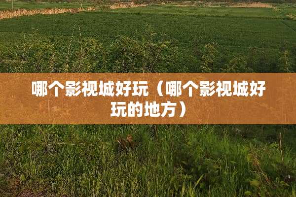 哪个影视城好玩（哪个影视城好玩的地方）