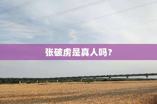 张破虏是真人吗？