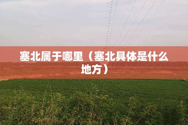 塞北属于哪里（塞北具体是什么地方）