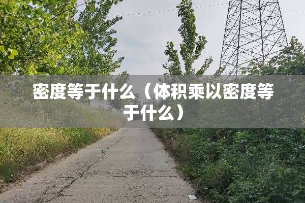 密度等于什么（体积乘以密度等于什么）