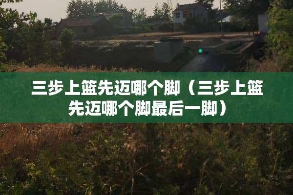 三步上篮先迈哪个脚（三步上篮先迈哪个脚最后一脚）