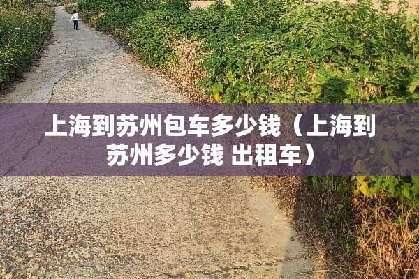 上海到苏州包车多少钱（上海到苏州多少钱 出租车）