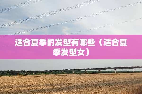 适合夏季的发型有哪些（适合夏季发型女）
