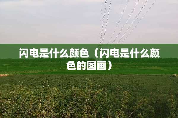 闪电是什么颜色（闪电是什么颜色的图画）