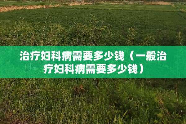 治疗妇科病需要多少钱（一般治疗妇科病需要多少钱）