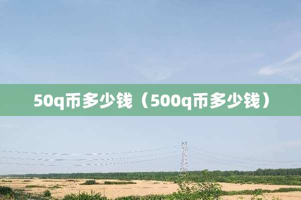 50q币多少钱（500q币多少钱）