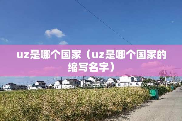 uz是哪个国家（uz是哪个国家的缩写名字）