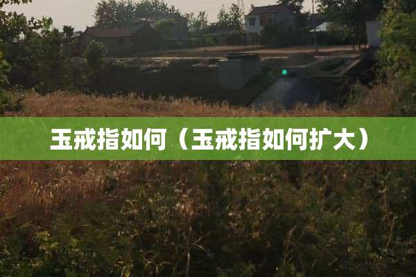 玉戒指如何（玉戒指如何扩大）