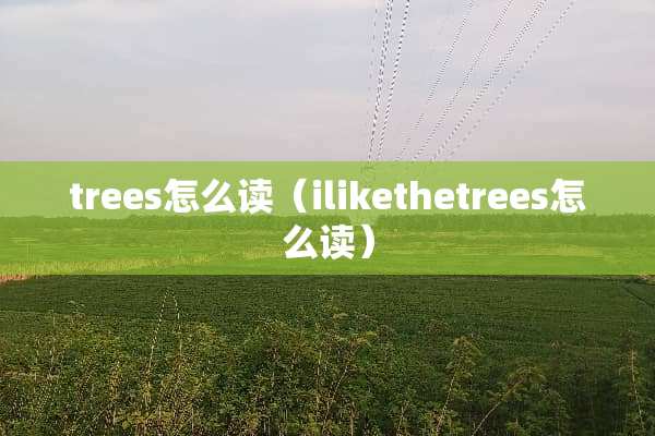 trees怎么读（ilikethetrees怎么读）