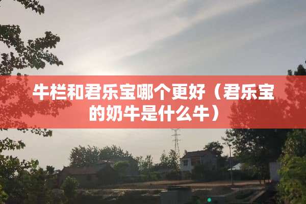 牛栏和君乐宝哪个更好（君乐宝的奶牛是什么牛）