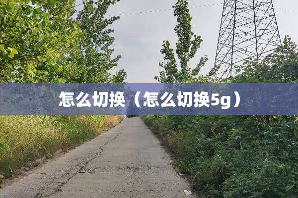 怎么切换（怎么切换5g）