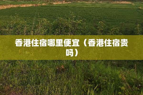 香港住宿哪里便宜（香港住宿贵吗）