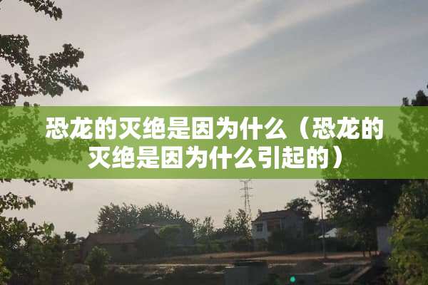 恐龙的灭绝是因为什么（恐龙的灭绝是因为什么引起的）