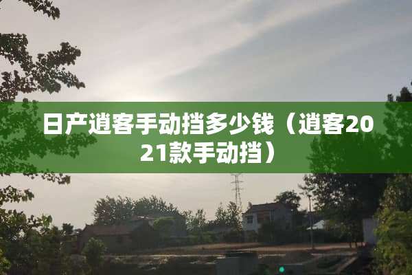 日产逍客手动挡多少钱（逍客2021款手动挡）