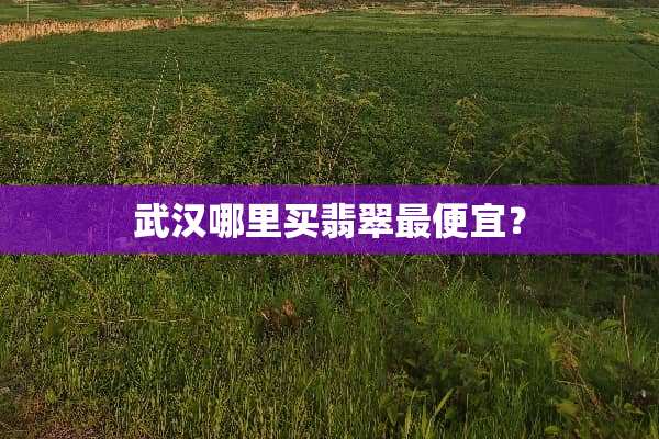 武汉哪里买翡翠最便宜？