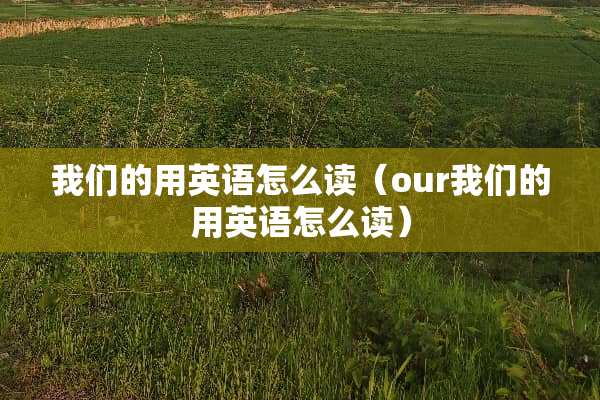 我们的用英语怎么读（our我们的用英语怎么读）