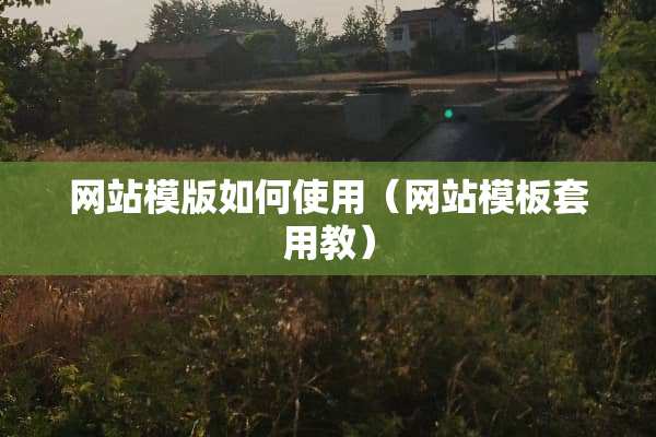 网站模版如何使用（网站模板套用教）