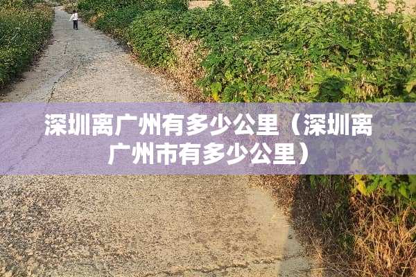 深圳离广州有多少公里（深圳离广州市有多少公里）