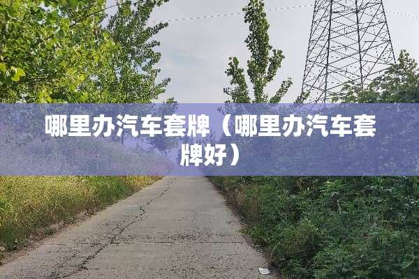 哪里办汽车**（哪里办汽车**好）