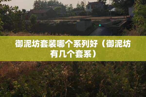 御泥坊套装哪个系列好（御泥坊有几个套系）