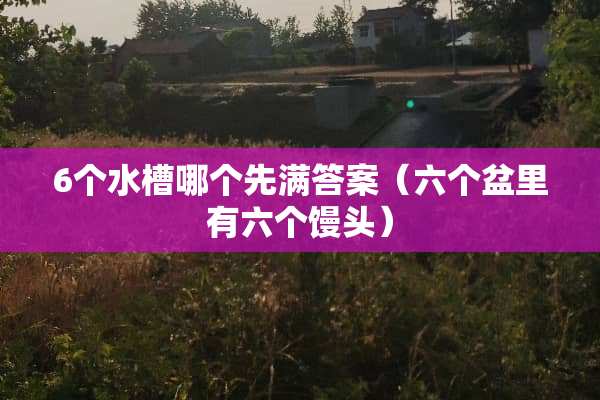 6个水槽哪个先满答案（六个盆里有六个馒头）