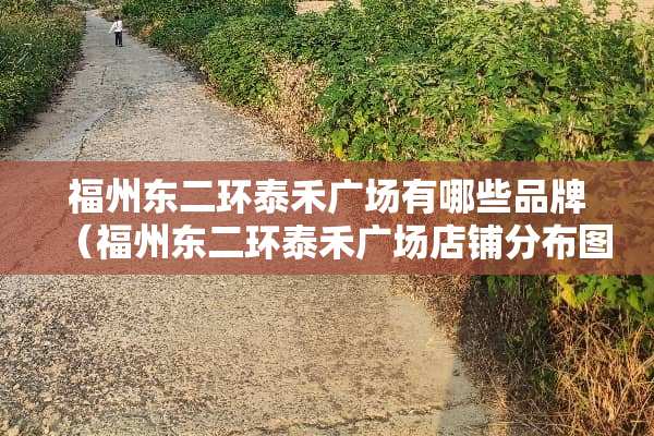 福州东二环泰禾广场有哪些品牌（福州东二环泰禾广场店铺分布图）