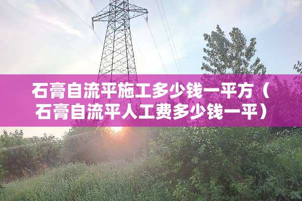 石膏自流平施工多少钱一平方（石膏自流平人工费多少钱一平）