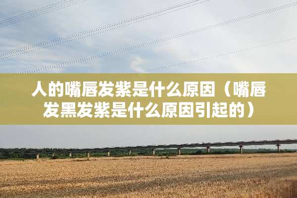 人的嘴唇发紫是什么原因（嘴唇发黑发紫是什么原因引起的）