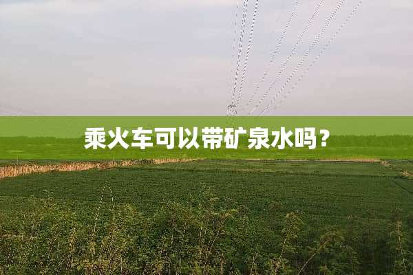 乘火车可以带矿泉水吗？