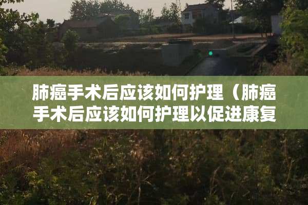 肺癌手术后应该如何护理（肺癌手术后应该如何护理以促进康复）