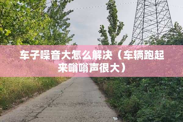 车子噪音大怎么解决（车辆跑起来嗡嗡声很大）