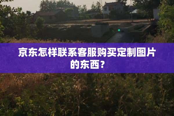 京东怎样联系客服购买定制图片的东西？