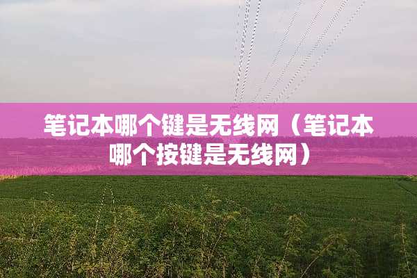 笔记本哪个键是无线网（笔记本哪个按键是无线网）