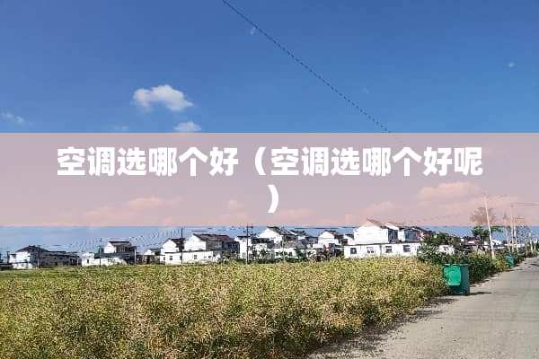 空调选哪个好（空调选哪个好呢）