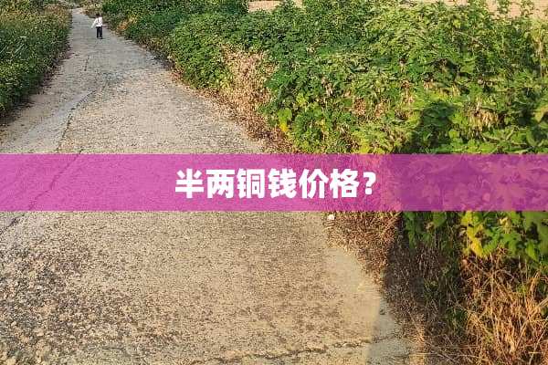 半两铜钱价格？