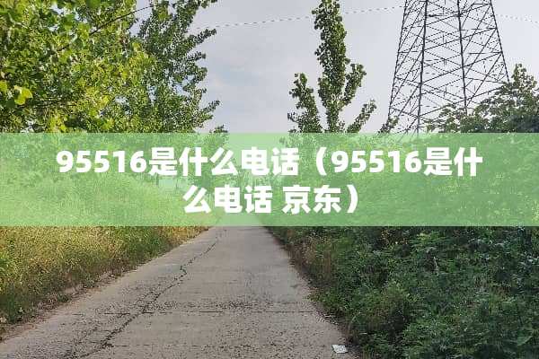 95516是什么电话（95516是什么电话 京东）