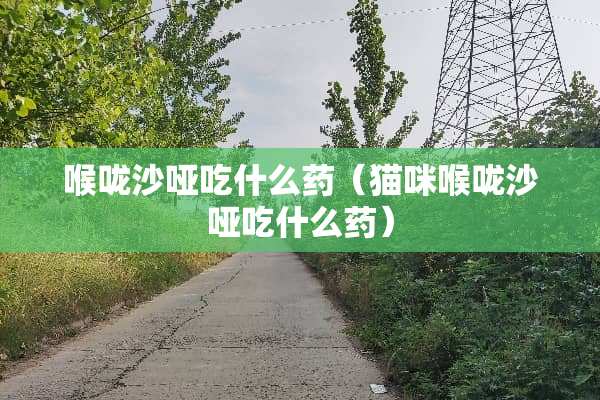 喉咙沙哑吃什么药（猫咪喉咙沙哑吃什么药）