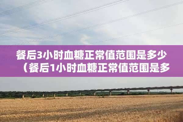 餐后3小时血糖正常值范围是多少（餐后1小时血糖正常值范围是多少）