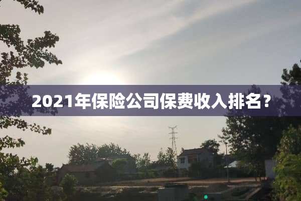 2021年保险公司保费收入排名？