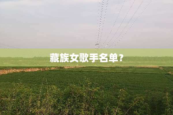 藏族女歌手名单？