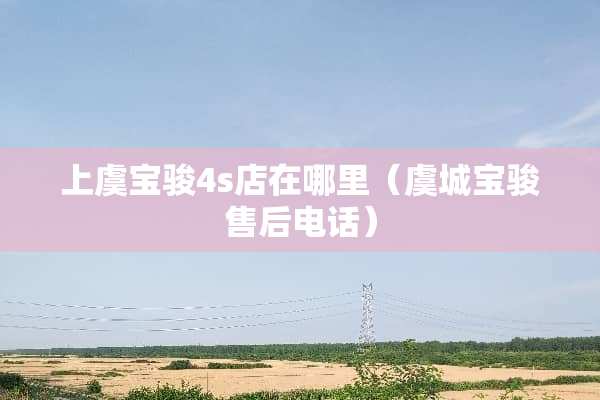 上虞宝骏4s店在哪里（虞城宝骏售后电话）