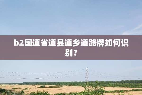 b2国道省道县道乡道路牌如何识别？